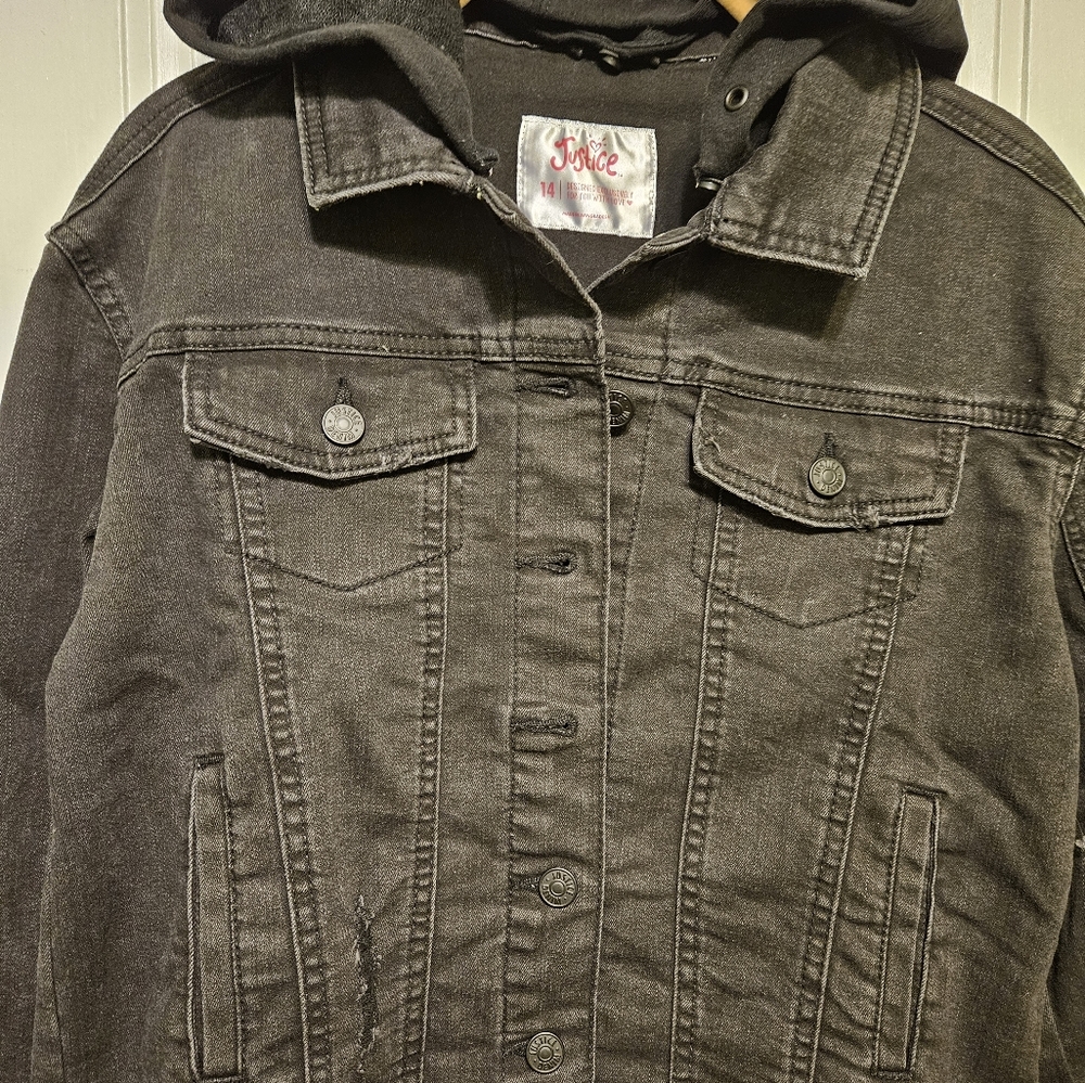 Justice Jean jacket, Girls Size 14